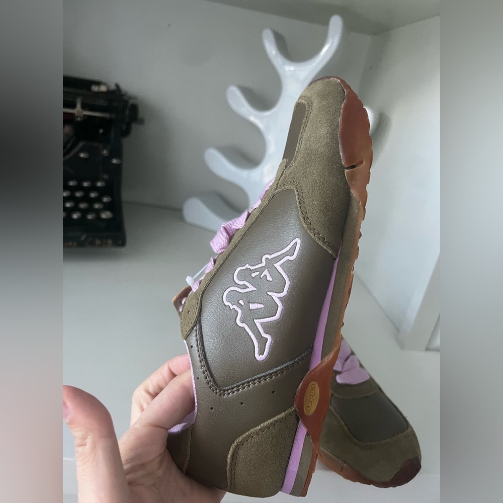 Vintage Y2K 2000’S KAPPA Olive Green Sneakers Women’s Size 7 BRAND NEW - Picture 10 of 16